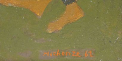 null Grégoire MICHONZE (1902-1982)
La Bagarre
Huile sur panneau signée en bas à droite...