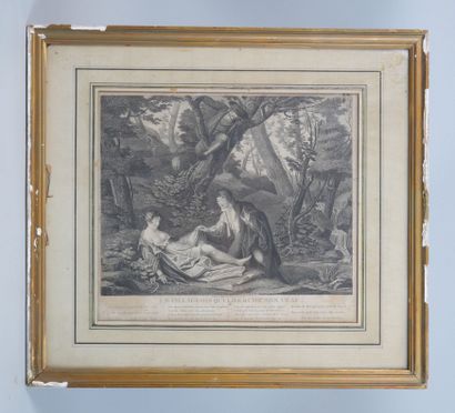 null Augustin-Claude-Simon LEGRAND (1765-1815)
"Le Villageois qui cherche son veau"
Gravure...