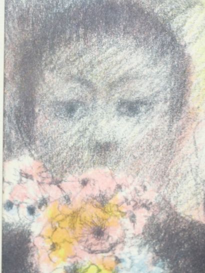 null Édouard Joseph GOERG (1893-1969)
Couple au bouquet de fleurs
Pastel signé en...