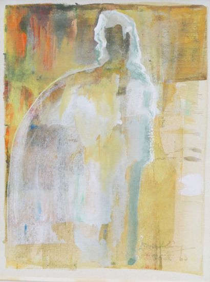 null Georges DOUKING (1902-1987)
Silhouette de femme
aquarelle sur papier signée...