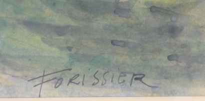 null Roger FORISSIER (1924-2003)
Paysage fluvial
Aquarelle signée en bas à droite
Dimensions...