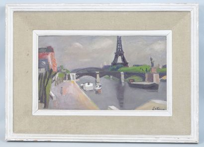 Robert LOTIRON (1886-1966)
Paris, la Tour...