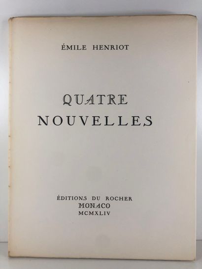 HENRIOT Émile.

Quatre Nouvelles, Éditions...