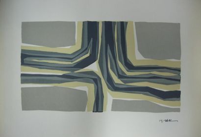 Raoul UBAC (1910-1985) (d'après) Composition. Lithographie. 48.5 x 65 cm. Insolée...