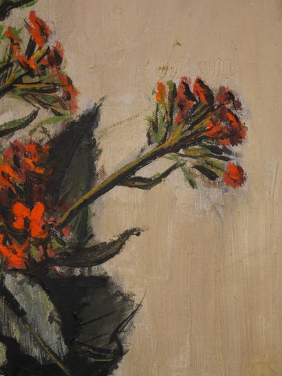 null Bernard BUFFET (1928-1999)
«Plante fleurs orange» 1974
Huile sur toile
Signée...