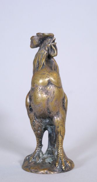null Charles PAILLET (1871-1937) 
Gallic cock triumphant 
Sculpture in gilded patinated...
