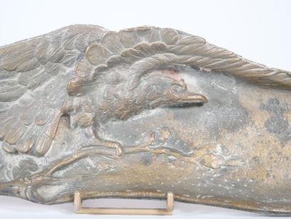 null Albert MARIONNET (1852-1910)
A bronze eagle with outstretched wings. Length:...