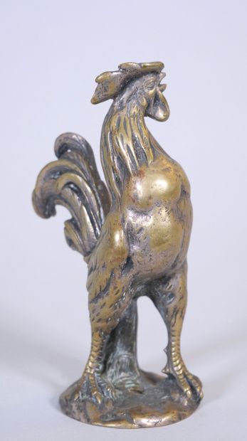 null Charles PAILLET (1871-1937) 
Gallic cock triumphant 
Sculpture in gilded patinated...