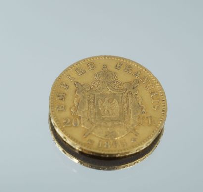 null Set of 4 Gold Coins - France - Napoléon III - Tête Laurée.
4-20 Francs 1863...