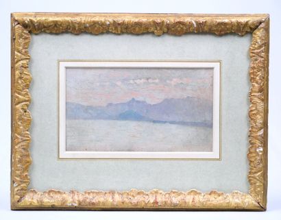 Louis HAYET (1864-1940) 
Lac de montagne...