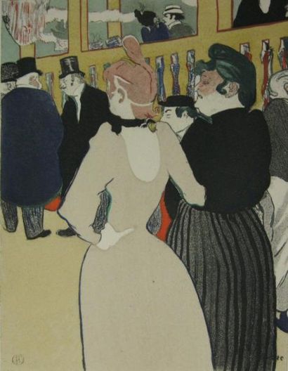 Ensemble d'estampes. D'après Toulouse-Lautrec,...