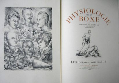null DES COURIERES. Physiologie de la boxe. Paris, Floury, 1929, in-fol. en feuilles...