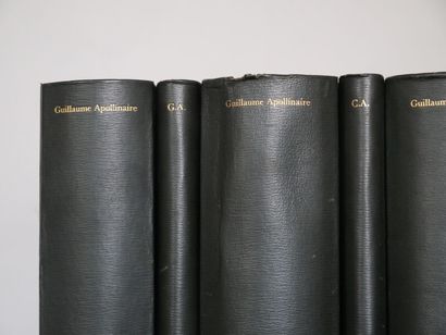null APOLLINAIRE (Guillaume). Set of 4 Volumes and 4 boxes complete with facsimiles...