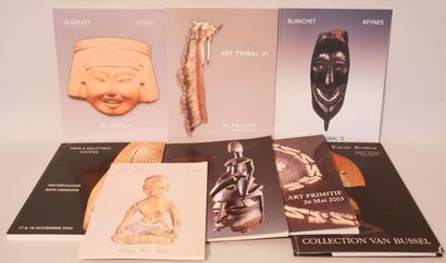 null [SALES CATALOGS]. Set of 8 Catalogues.
Le Roux & Mathias, Collection Henri Bigorne,...