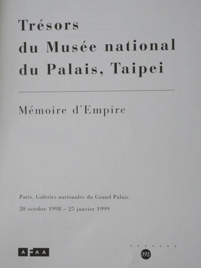 null [CATALOGUE-EXHIBITION]
Treasures of the Taipei Palace National Museum - Mémoire...