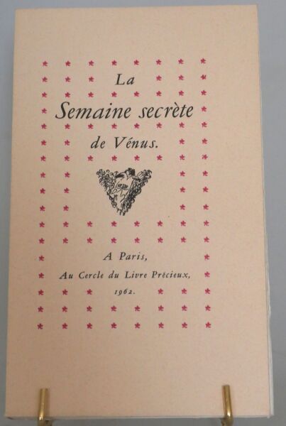 null [CURIOSA]. 
L'Écrin secret du Bibliophile, sixth series 1962, comprising 4 short...