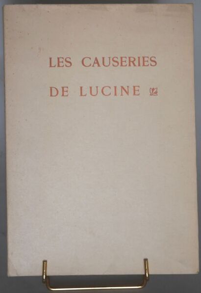 null [CURIOSA]
Les Causeries de Lucine, Études de Psychologie Sexuelle, preface by...