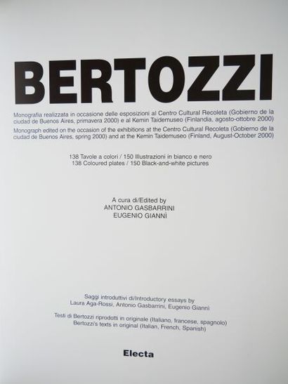 null [CATALOGUE-EXHIBITION]
Gabriele-Aldo Bertozzi, catalog in Italian and English...