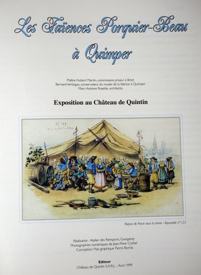 null [FAIENCE-QUIMPER]. Set of 5 Volumes.
Les Faïences Porquier-Beau à Quimper, exhibition...