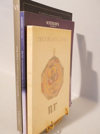 null [SALES CATALOGS]. Set of 3 Volumes.
Nicolas Rauch S.A., Très beaux livres-Autographes,...