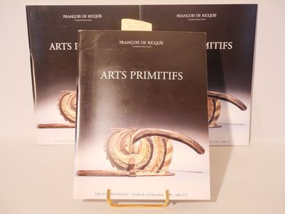 null [SALES CATALOGS]. Set of 10 Catalogues - Arts Premiers.
François De Ricqlès....