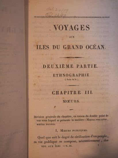 null MOERENHOUT (J.-A.). 2 Volumes, Volume 1 and Volume 2.
Voyages aux Iles du Grand...