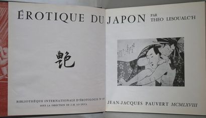 null [CURIOSA]. Set of 3 Volumes.
Lesoualc'h Théo, Érotique du Japon, Bibliothèque...