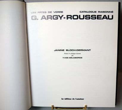 null [GLASS PASTE]
Argy-Rousseau G., Janine Bloch-Derman, preface and catalog raisonné...
