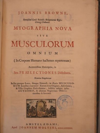 null BROWNE (Joannis).
Myographia Nova sive Musculorum Omnium (In Corpore Humano...