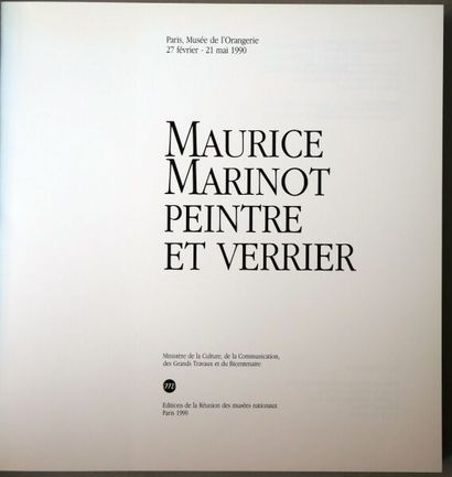 null [CATALOGUES]. Set of 4 Volumes.
Maurice Marinot-Peintre et Verrier, Exhibition...