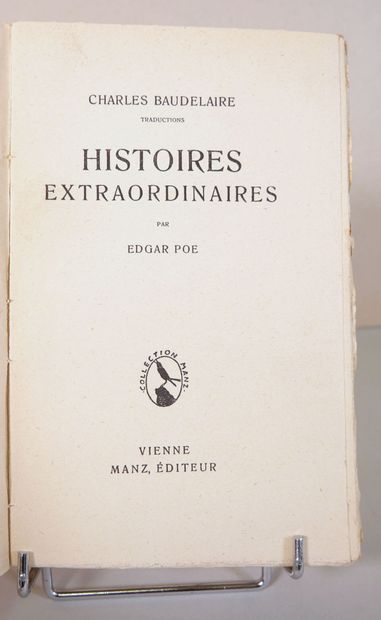 null [LITTERATURE]. Ensemble de 4 Volumes.
Reliés et Brochés, in-12.
Charles Baudelaire...