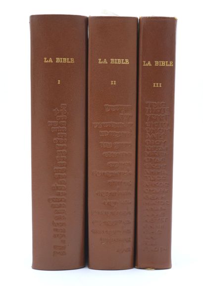 null [RELIGION]. Ensemble de 3 Volumes.
La Sainte Bible traduite en français sous...