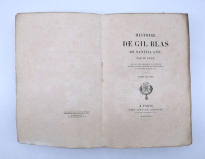 null COLLECTION DES CLASSIQUES FRANCOIS. Ensemble de 3 Volumes. 
Alain-René Lesage,...