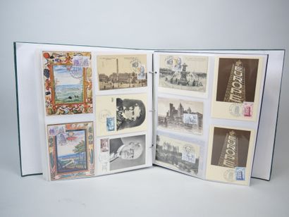 null 358 DOCUMENTS PHILATELIQUES : Timbres sur Enveloppes et Cartes Postales. France,...