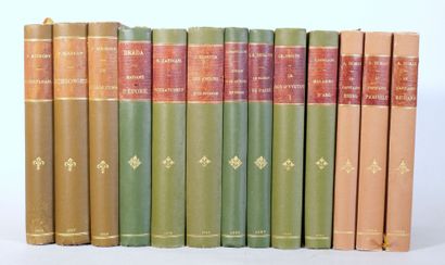 null [ROMANS XIXème / XXème]. Ensemble de 32 Volumes.
Divers éditeurs, in-12, demi-reliure...