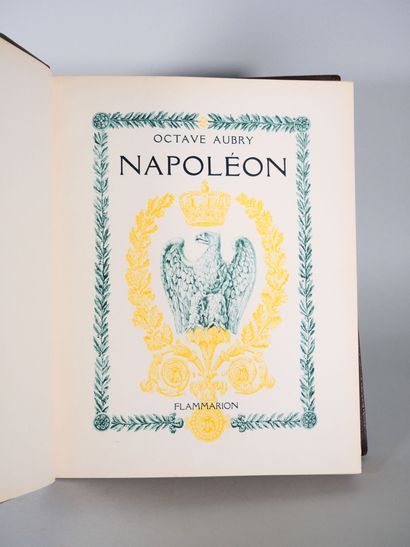 null AUBRY Octave.
Napoléon, Flammarion 1936, in-4, demi-reliure cuir à coins, dos...