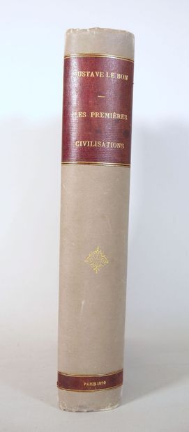 null LE BON GUSTAVE. Les Premières Civilisations, Bibliothèque Camille Flammarion,...