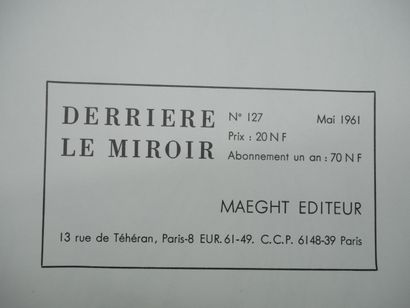 null DERRIERE LE MIROIR. Éditions Pierre à Feu (1951) - Maeght Éditeur. Ensemble...