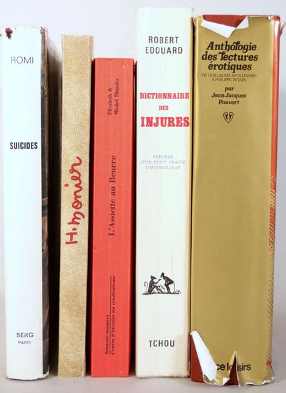 null [VARIA]. Ensemble de 5 Volumes.
Romi, Suicides passionnés, historiques, bizarres...