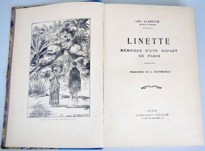 null CLARETIE Léo.
Linette - Mémoires d'une enfant de Paris, Illustrations de L.Maitrejean,...