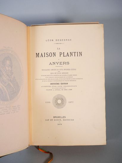 null [BIBLIOGRAPHIE]
Degeorge Léon, La Maison Plantin à Anvers, monographie complète...