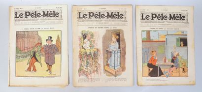 null 104 exemplaires du Journal Humoristique Hebdomadaire « Le Pêle-Mêle », pour...