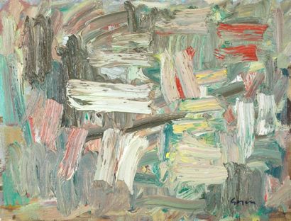 Pierre GOGOIS (né en 1935) Composition abstraite Huile sur toile signée en bas à...