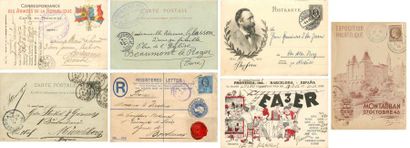 null 40 PAPIERS DIVERS: Entiers Postaux & 1 Précurseur: France & Etrangers-7, Enveloppes...