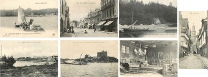 null 95 CARTES POSTALES BRETAGNE: Divers Départements. Villes, qqs villages, qqs...