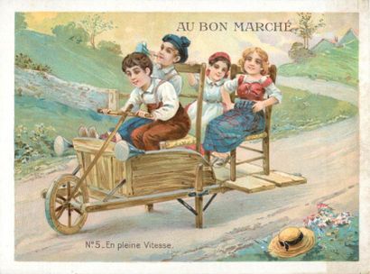 null 76 CHROMOS AU BON MARCHE: Paris. Thématiques des Chansons & Histoires. "12-Chansons:...