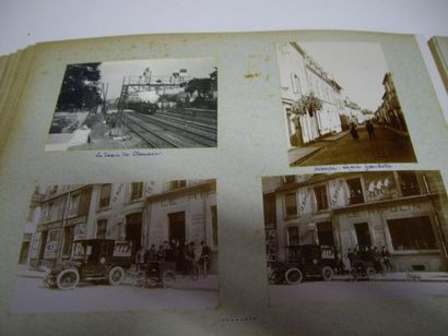 null 950 PHOTOGRAPHIES: Souvenirs d'une Famille, France & Etranger. Photos collées,...