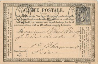 null PHILATELIE : Un Carton. France et Entiers Postaux + Documentation.