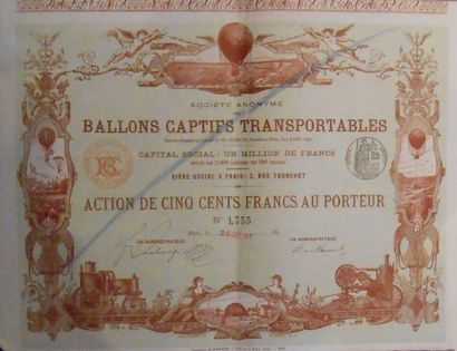 null [ACTIONS - TITRES].

Action de 500 francs de la Société anonyme des Ballons...