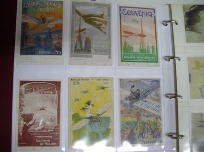 null 130 CARTES POSTALES AVIATION : Majorité Avions Blériot. "Illustrations, Fantaisies,...